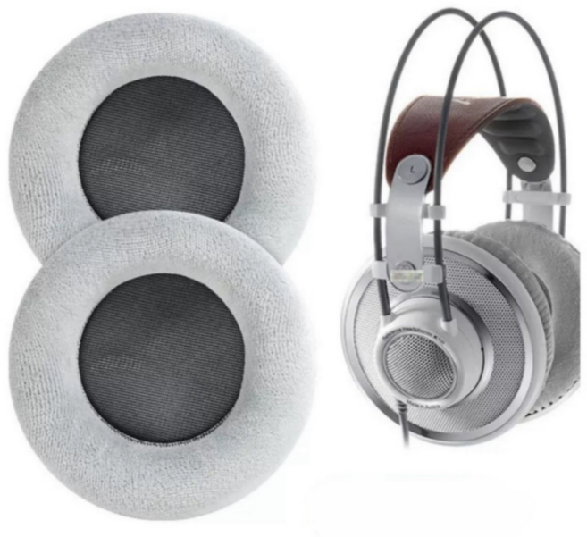 AKG K701 K702 Q701 Q702 K601 K612 K712 헤드폰 헤드셋 소음 차단 교체 이어패드 커버, 1세트, 화이트