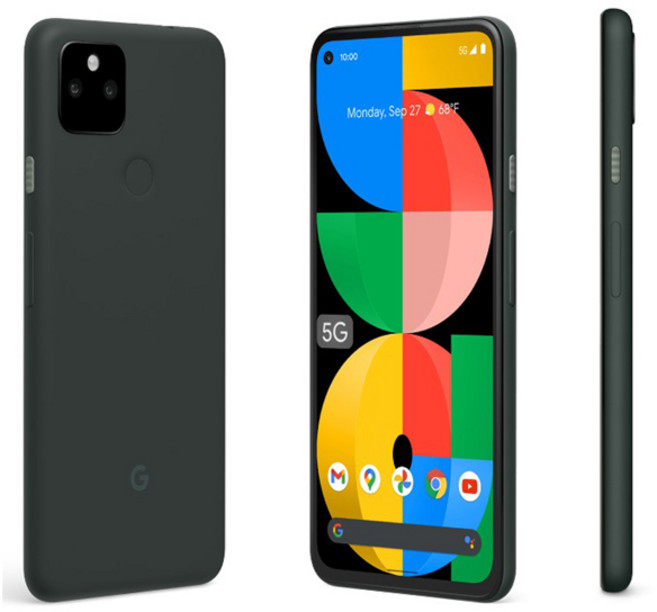 기존 Google Pixel 5a 5G 휴대폰 NFC 6GB RAM 128GB ROM 6.34'' OLED 12.2MP+16MP+8MP 지문 인식 Octa-Core, 01 Mostly Black
