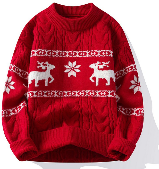 남녀 구분 없이 루즈핏 크리스마스 니트 풀오버 니트 Christmas sweater 뉴타임즈 V140M101