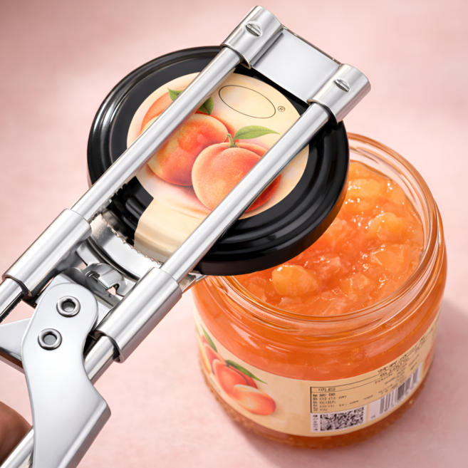 모드리움 쉽게 열리는 길이조절 병뚜껑 오프너, 메탈릭 실버, 1개