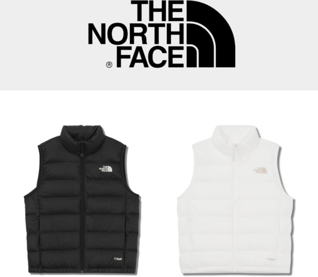 국내매장 백화점 정품 노스페이스 패딩조끼 아동공용 초등학생 패딩베스트 간절기