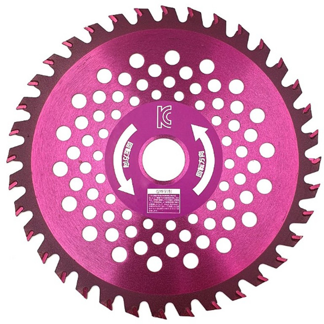 7인치 10인치 풀베라 원형예초기날 예초기 톱날 초경합금 SK-5 SR-25540 벌초용, 1개