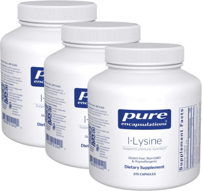 퓨어인캡슐레이션 엘-라이신 L-Lysine, 3개, 270정 - 쿠팡