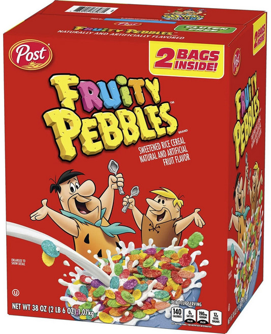 포스트 프루티 페블 스위튼드 라이스 시리얼 2개입, 1.07kg, 1개