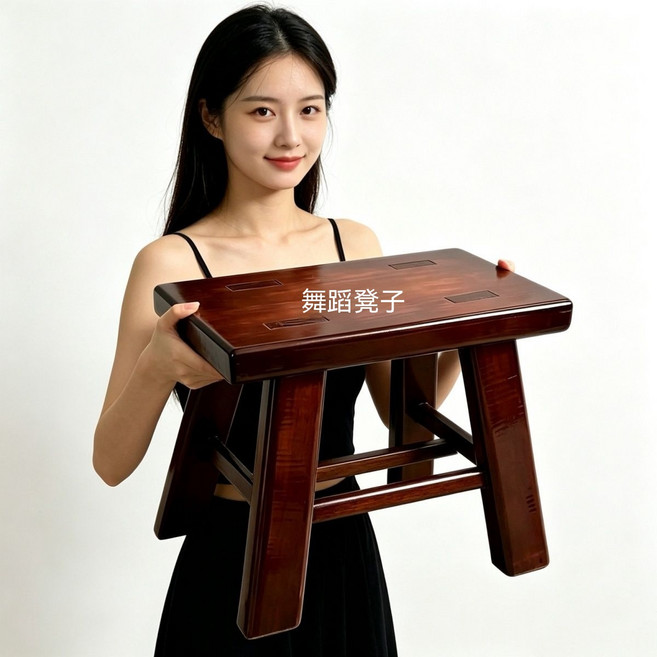 實木小木凳 居家耐用矮凳, 1件, 23高復古清漆凳子一個