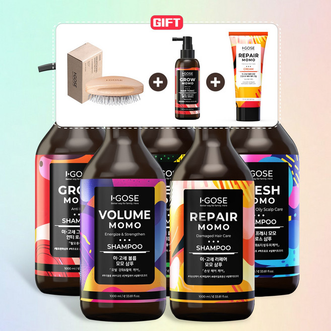 [모발 강화 세트] 이고세 탈모 비오틴 뿌리 볼륨 모발 강화 집중 케어 세트, 1개, 5.195L