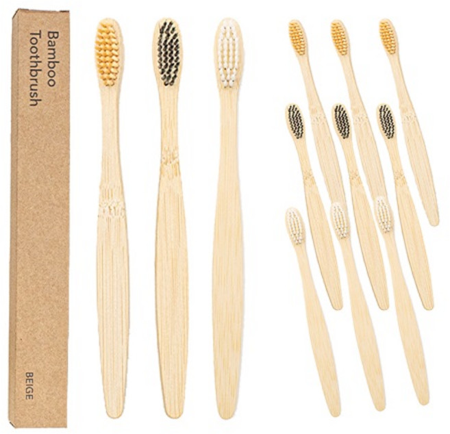 아이밀리 대나무 칫솔 미세모, 1개입, 12개