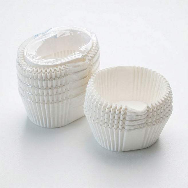 유산지컵 베이킹 카스테라 컵지 110x75/50mm 200매, 1세트, 백색