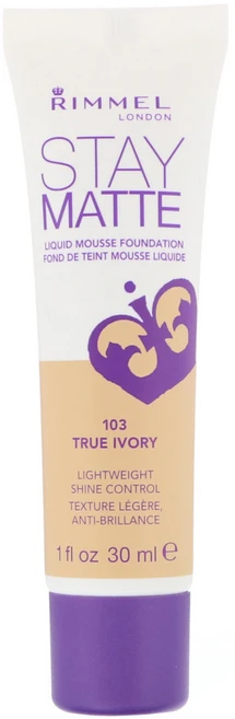 Rimmel London 스테이 매트 리퀴드 무스 파운데이션 103 트루 아이보리 1fl oz(30ml) 2팩, 1개 - 쿠팡