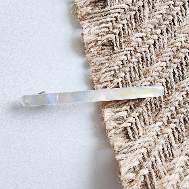 프랑스핀 파스텔 데일리 옆머리핀 앞머리고정 일자 미니 자동핀 6cm