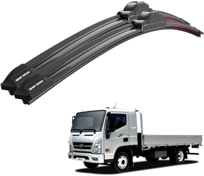 1+1 마이티 뉴마이티 e-마이티 올뉴마이티 2.5톤 3.5톤 전차종 초밀착 와이퍼 윈도우 브러쉬 와이퍼블레이드, SDT-올뉴마이티(15-현재)500+500/A