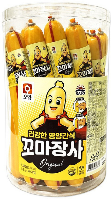 사조오양 꼬마장사 소시지 65g X 20개 1통