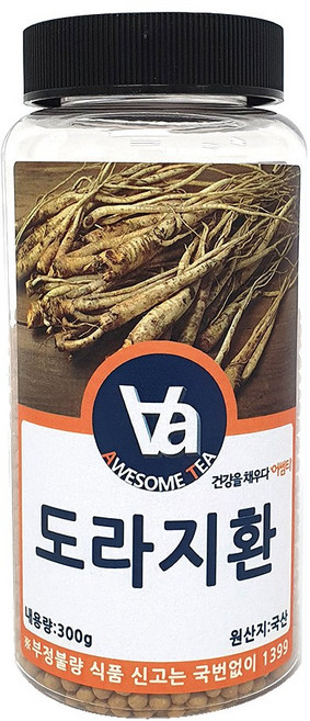 어썸티 국산 도라지환 (길경뿌리환), 300g, 1개