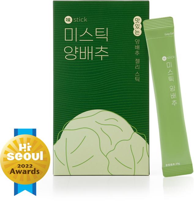 양배추 원액 35배 맛있는 위 건강 미스틱 양배추 젤리스틱, 200g, 1개