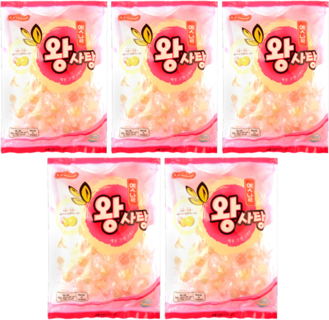 일광제과 옛날왕사탕, 700g, 5개