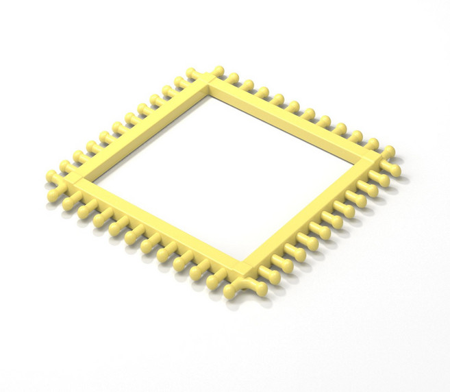 [정글스튜디오] 양말목 전용 직조틀 양말목틀 양말목공예 티코스터 만들기 재료, 직조틀-옐로우, 1개