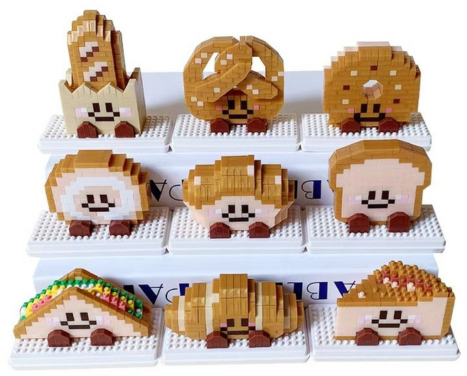 심아트 미니블럭 빵만들기 블럭 9종, B, 1개