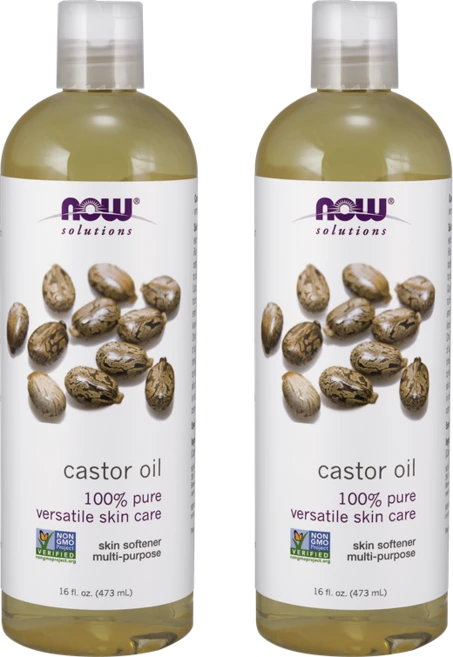 Now Foods 100% 퓨어 캐스터 오일, 473ml, 2개 - 쿠팡