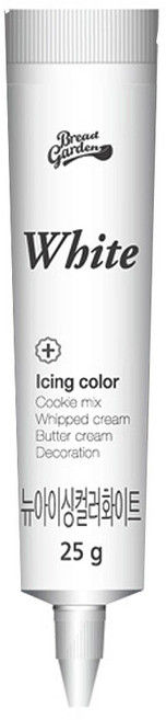 브레드가든 아이싱칼라 식용색소 화이트, 25g, 1개