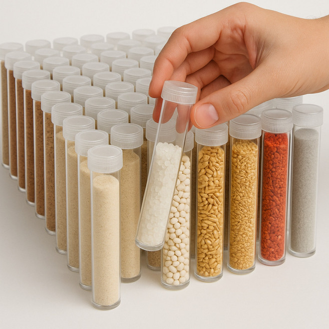 다이써생활 플라스틱 샘플병 소형 바이알 시험관, 50개, 투명색상