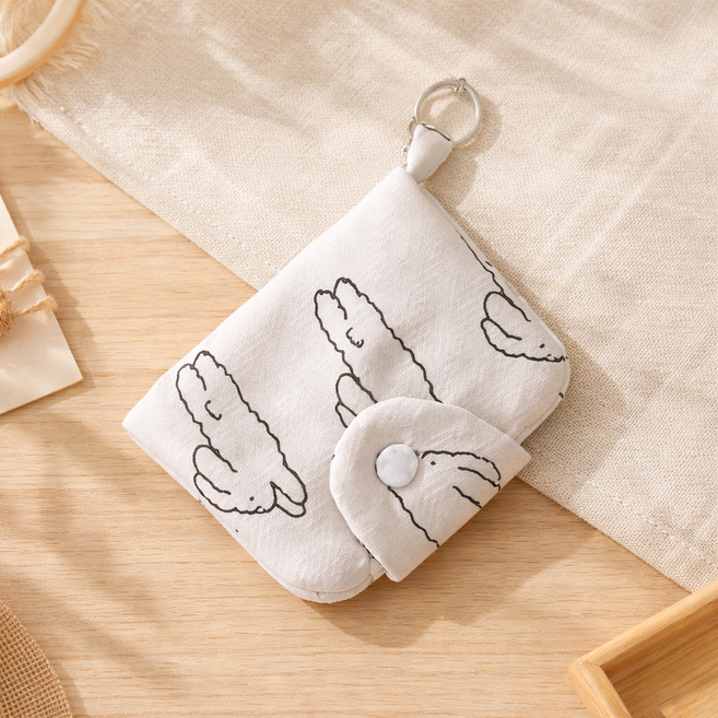 하스몰 뚝딱이 동전 지폐 카드 수납 귀여운 폭신 키링 미니지갑