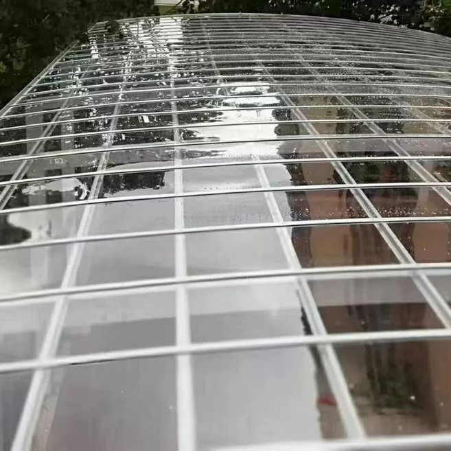 플라스틱 빗물받이 투명 판넬 자재 PVC 자재, 1m 폭 1.8mm, 1개, 기본 색상