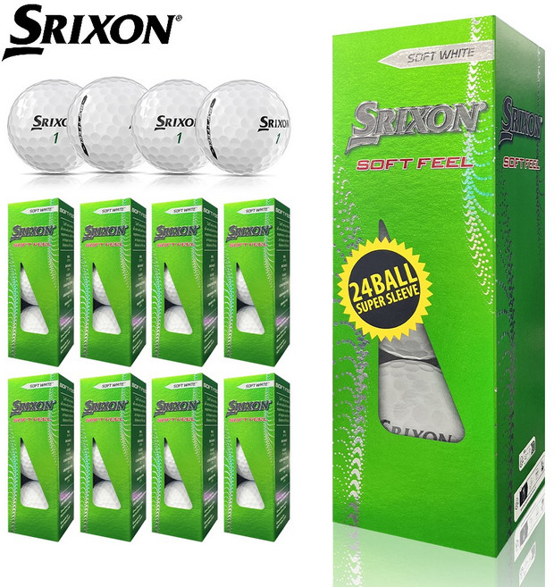 스릭슨 골프공 42.67mm SOFT FEEL LADY-6, 유광WHITE, 24개입, 1개