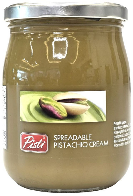 영국발송 600g 2병 피스티 시칠리안 피스타치오 크림 스프레드 Pisti Sicilian Pistachio Cream Spread, 1개