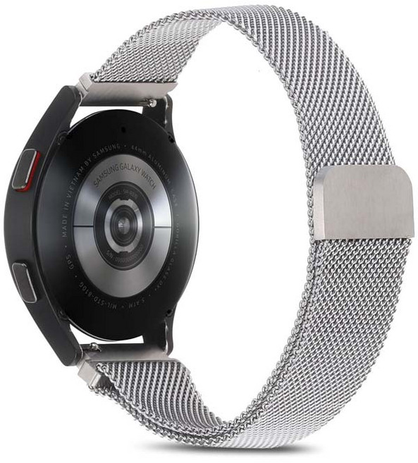 아야 갤럭시 워치3/기어s3/프론티어/클래식 22mm 밀레니즈 루프 메탈 스트랩 시계줄 (45/46mm 호환가능), 블랙(22mm 호환), 1개