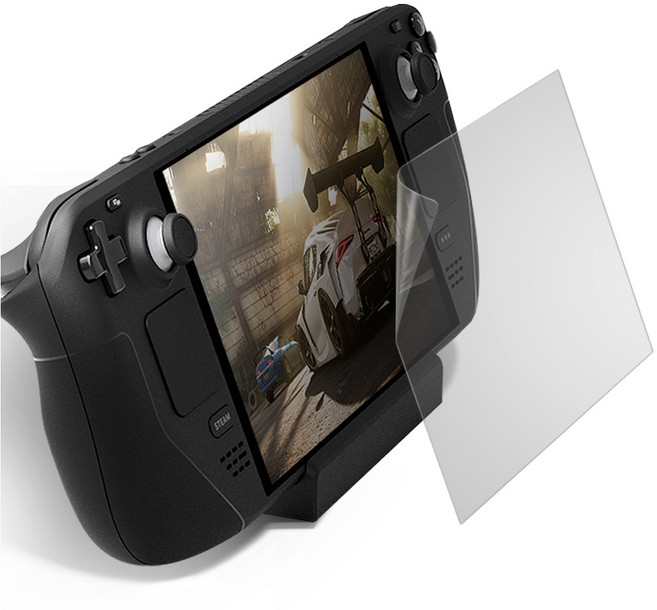 다이아큐브 밸브 스팀덱 프리미엄 고화질 저반사 AR 액정보호필름 2P 간편부착, 2개, 투명, 밸브스팀덱 프리미엄AR필름