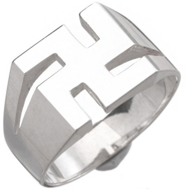 코코날다 실버반지 11mm 불교 만자 링 925실버 남성은반지 여성은반지 부처님 불공 반지