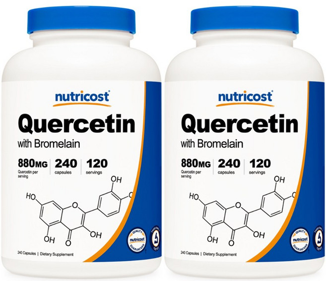 nutricost 槲皮素膠囊 800mg, 240顆, 2罐