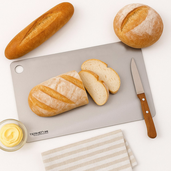 테르헨 316 스텐 도마 무연마제 국산도마, 1개, 기본형