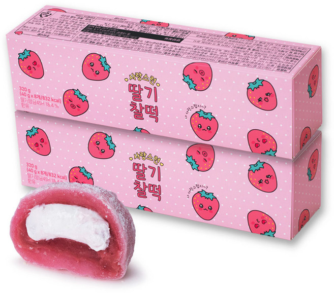 화과방 사랑스런 딸기찰떡(40gx8개입), 320g, 2세트