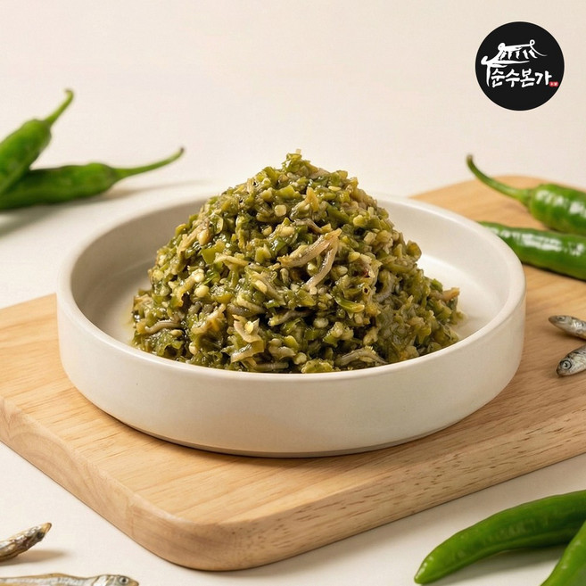 순수본가 집밥 필수템 만능 땡초장 고추다대기 청양 멸치 맵칼이 150g, 8팩