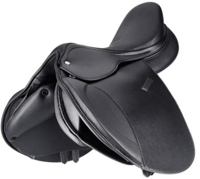 승마안장 말 시트 세트 가죽 쿠션 장비 페달 충격완화 승마 안장 경주용 경쟁, 3) black-17, 1개