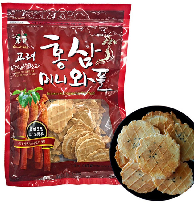 홍삼미니와플 180g, 1개