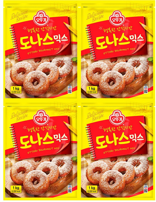 오뚜기 도나스믹스, 1kg, 4개