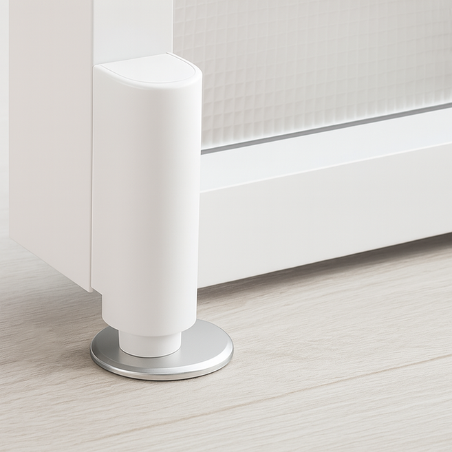 소소룸 방문전용 발걸림 없는 무타공 슬림 도어스토퍼, 화이트, 1개