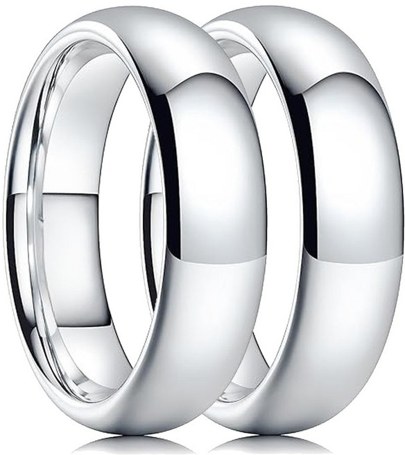 민크 티탸늄 스틸 써지컬 316L 스틸 6mm 더블 가락반지