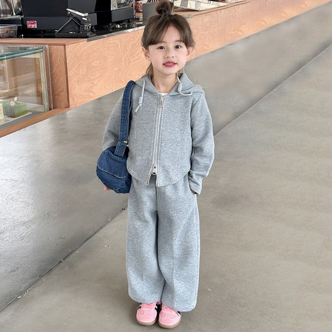 핑크비 니키후드집업세트 주니어 초등학생 중학생 여아 후드 집업 상하세트 100~150호