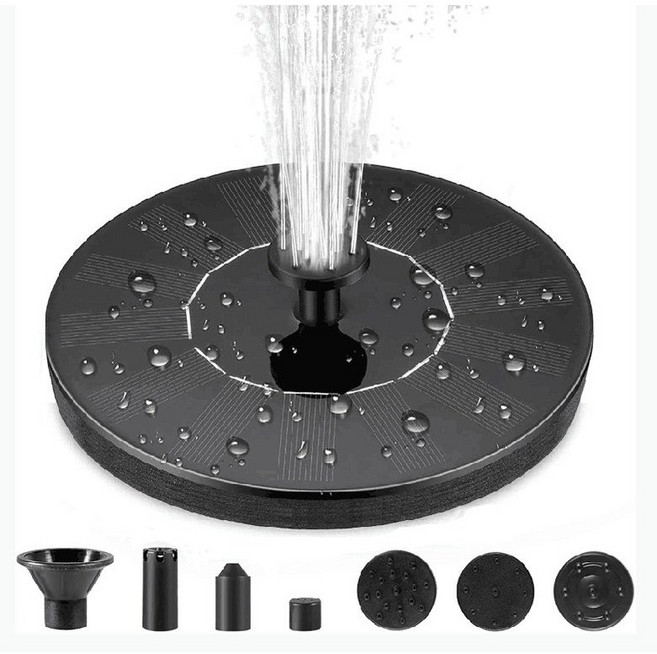 backrobo 태양광 분수대 태양조 분수, 혼합색상