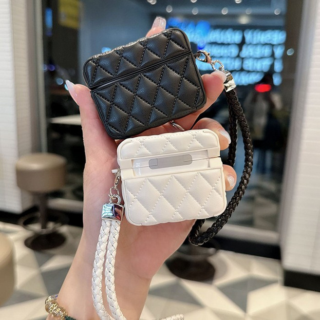 HS&D 쿠션 에어팟 케이스, 에어팟 1/2세대, 화이트, 1개