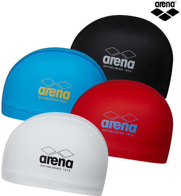 아레나 실리콘 코팅 수영모자 A3AC1AL03 클래식 공용 수영모 수모 실리코팅 스판 편한착용감 실내수영 탈모방지 성인 남여공용, 화이트