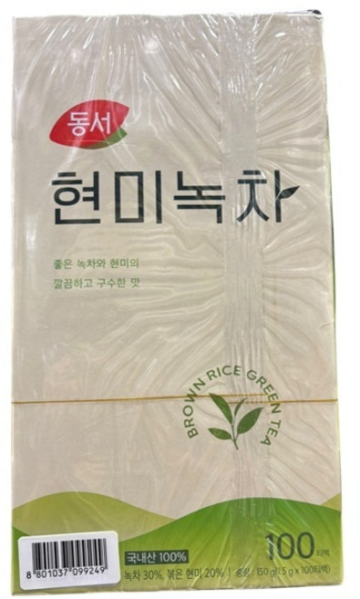 동서 현미녹차 100T플러스100T, 1.5g, 100개입, 1개