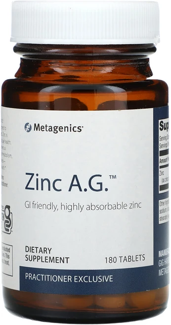 Metagenics 아연 AG 180정, 1개 - 쿠팡