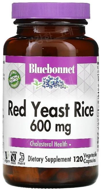 블루보넷뉴트리션 홍국 600mg 베지 캡슐 120정, 120g, 1개 - 쿠팡