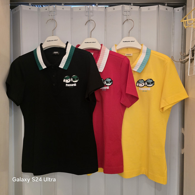 파사디NC 골프 여성 YOKO에리반팔티셔츠 시원하고 멋스런 골프 일상 반팔카라티셔츠 P24MTT171H