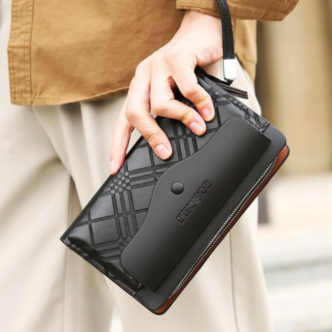 남성 프리미엄 심풀 클러치백 2503