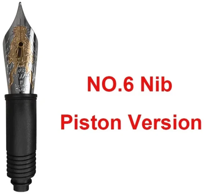 홍디안 드래곤 닙 EF/F 피스톤/잉크 컨버터 만년필 교체용 예비 펜 사무실 연습용 N12/N7/N23용, 01 에프, 01 Piston Version
